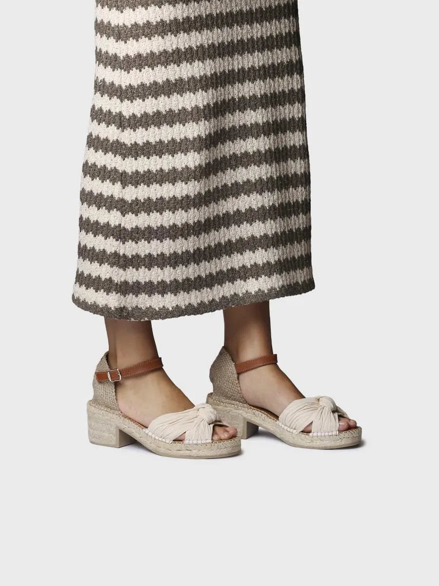 - Alpargatas de tacón bajo de mujer con nudo | DANIELA - Toni Pons