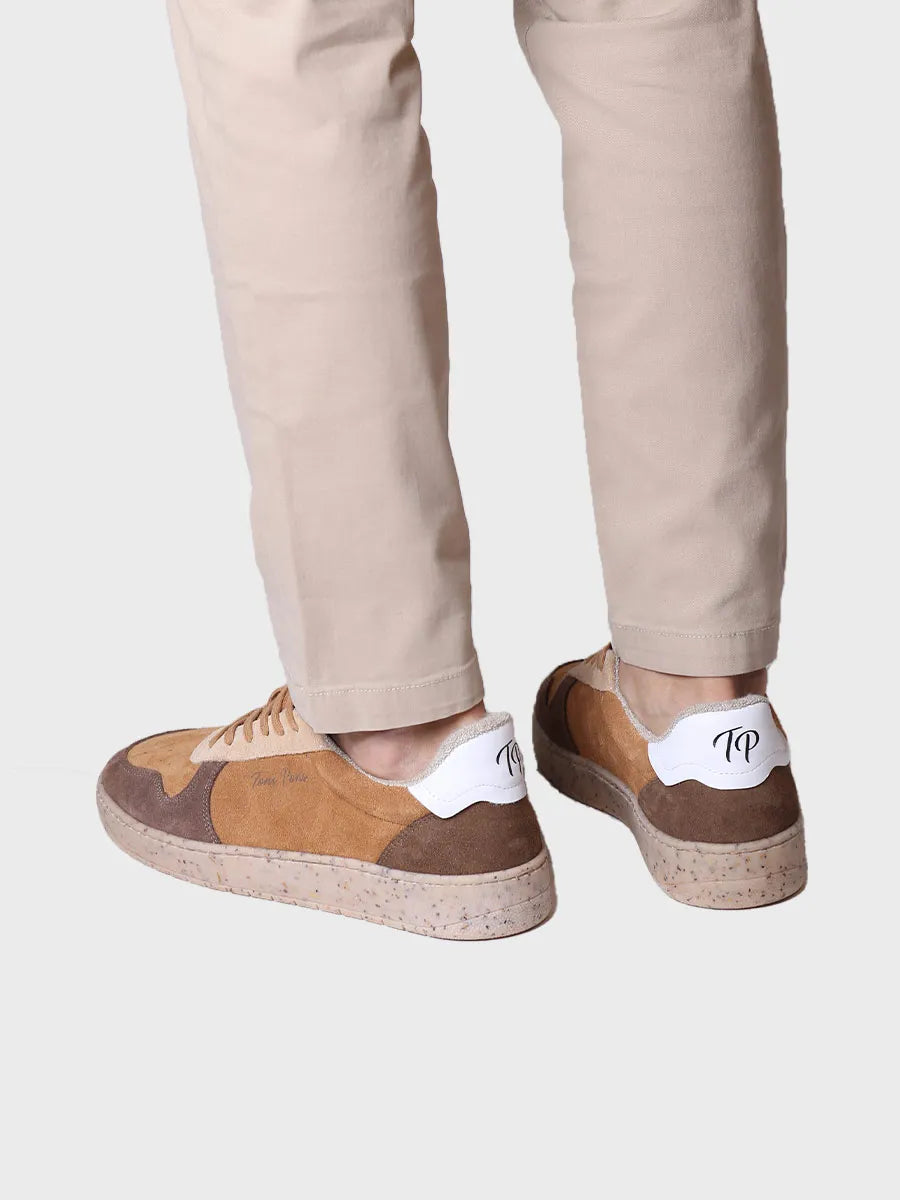 Men's sneaker in suede and leather - DANIEL