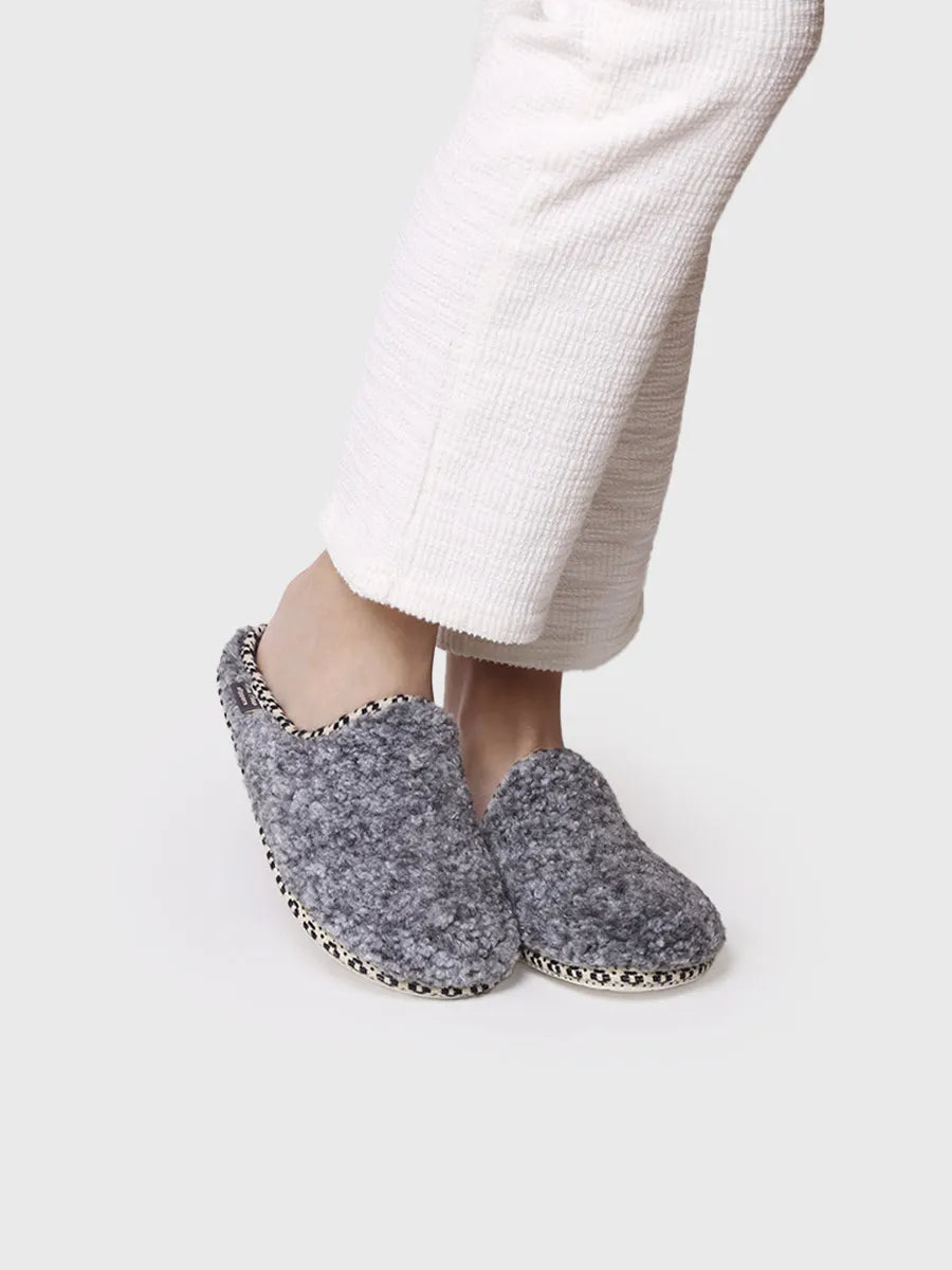 zapatillas de casa mujer - Zapatilla de casa tipo zueco para mujer en borrego | DARLA-SB - Toni Pons