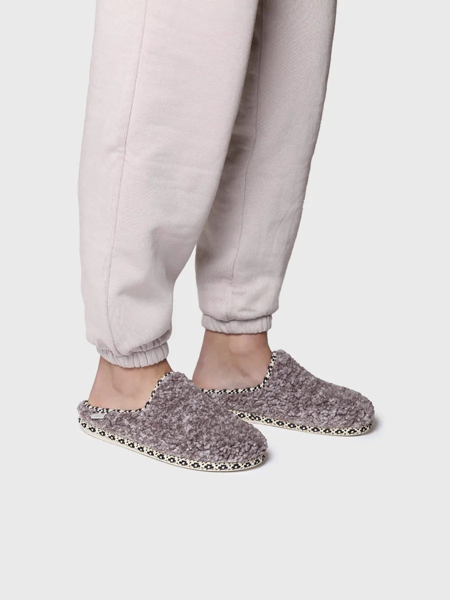 zapatillas de casa mujer - Zapatilla de casa tipo zueco para mujer en borrego | DARLA-SB - Toni Pons