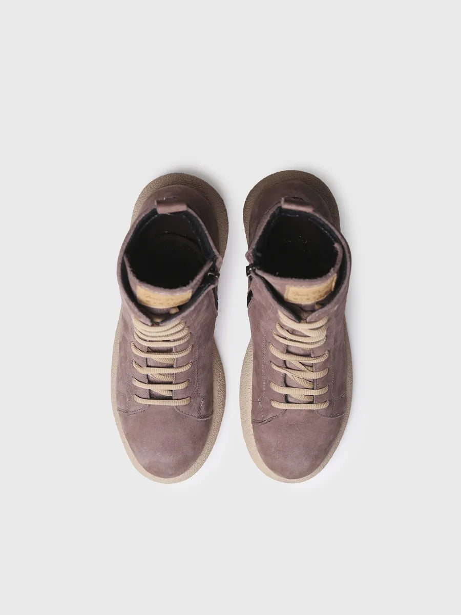 botines mujer - Botín para mujer en piel nobuk con cordones | DASHA  - Toni Pons