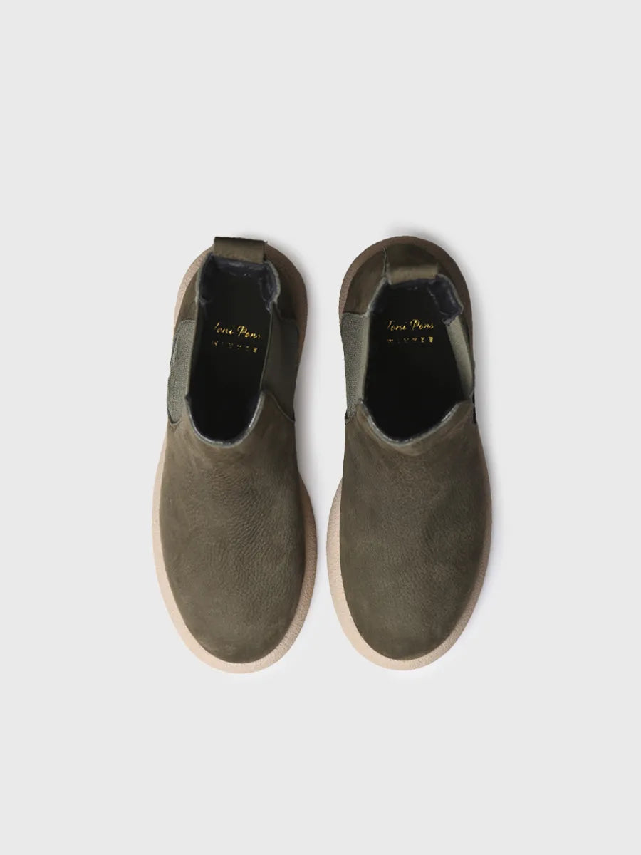 botines mujer - Botín en piel nobuk para mujer | DAVINIA  - Toni Pons