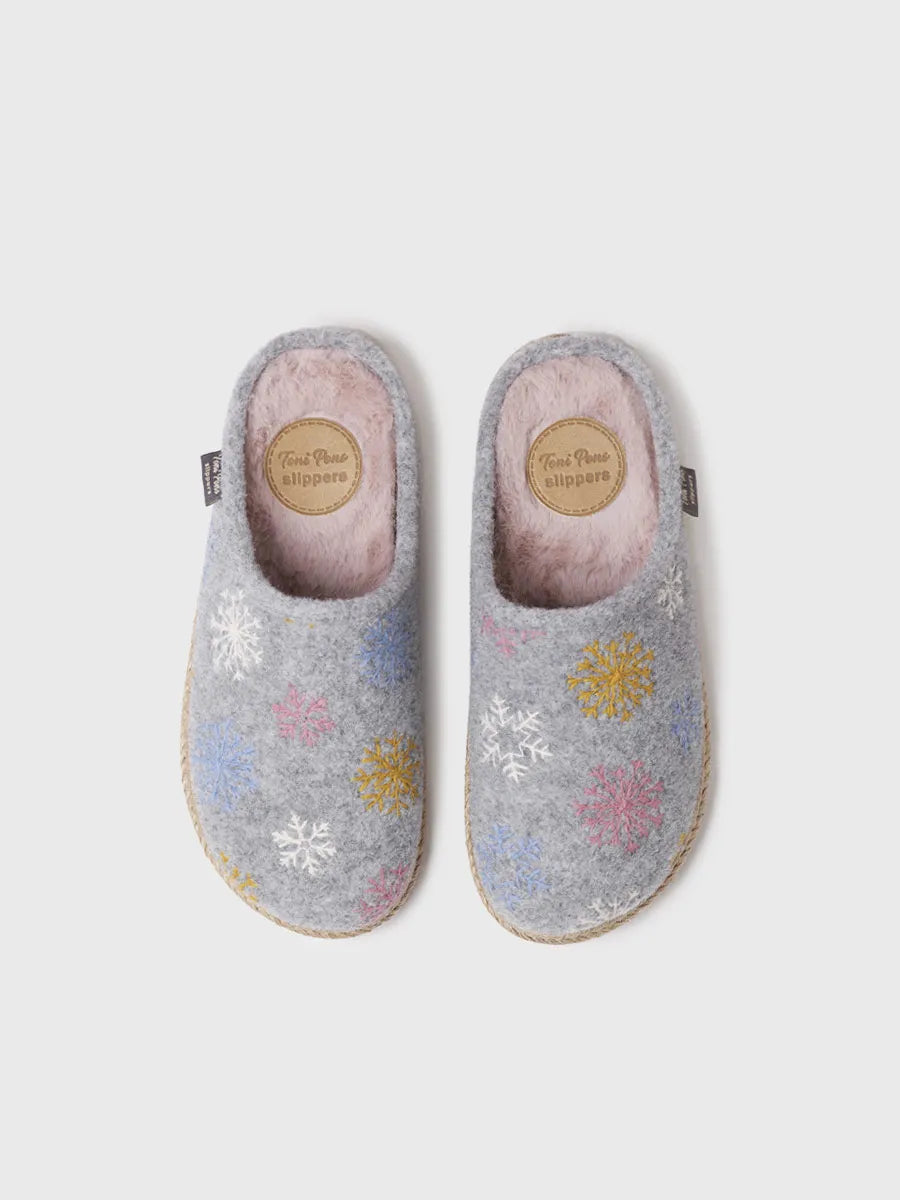 zapatillas de casa mujer - Slippers para mujer en fieltro | DELI-CP - Toni Pons