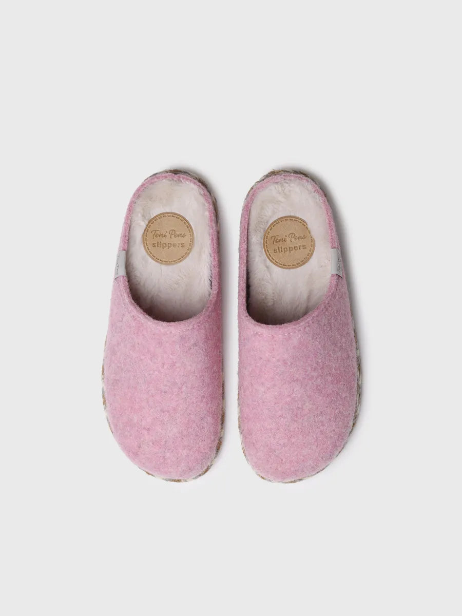 Women's felt slippers