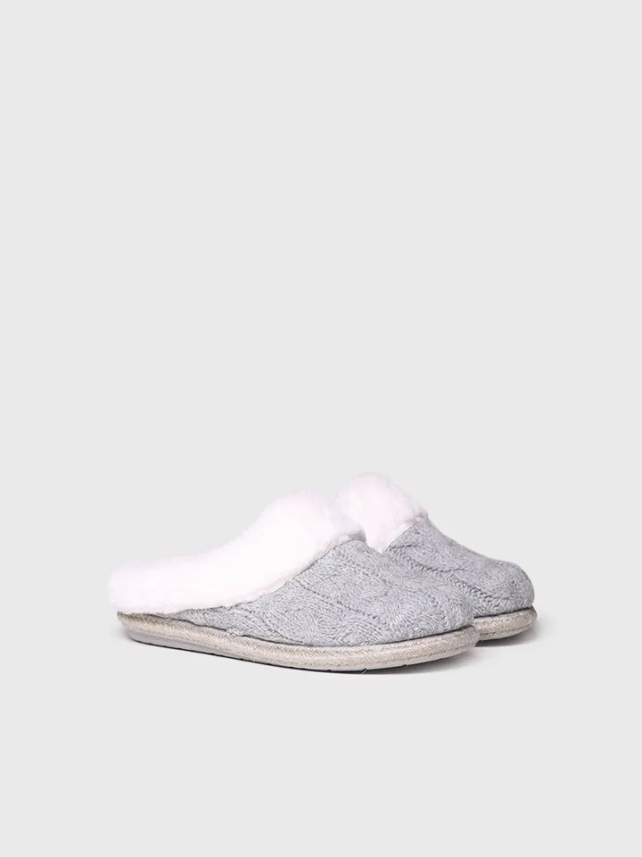 - Slippers para mujer en tejido trenzado y pelo sintético | DELI-SC - Toni Pons