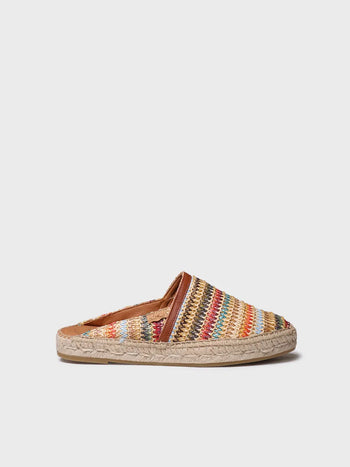 - Alpargatas tipo mule de mujer en rafia multicolor | DENISE-NM - Toni Pons