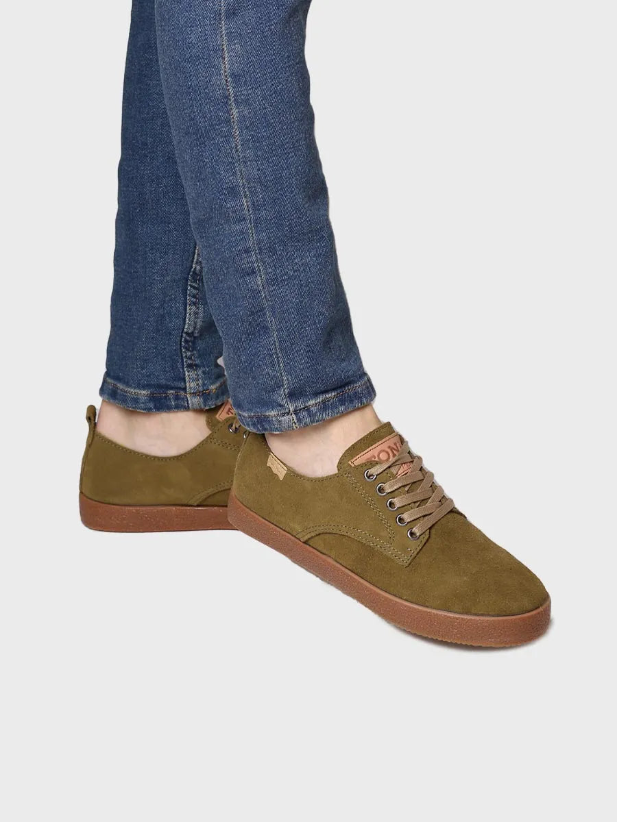 Men's lace-up shoe in split leather - DERBY-SY