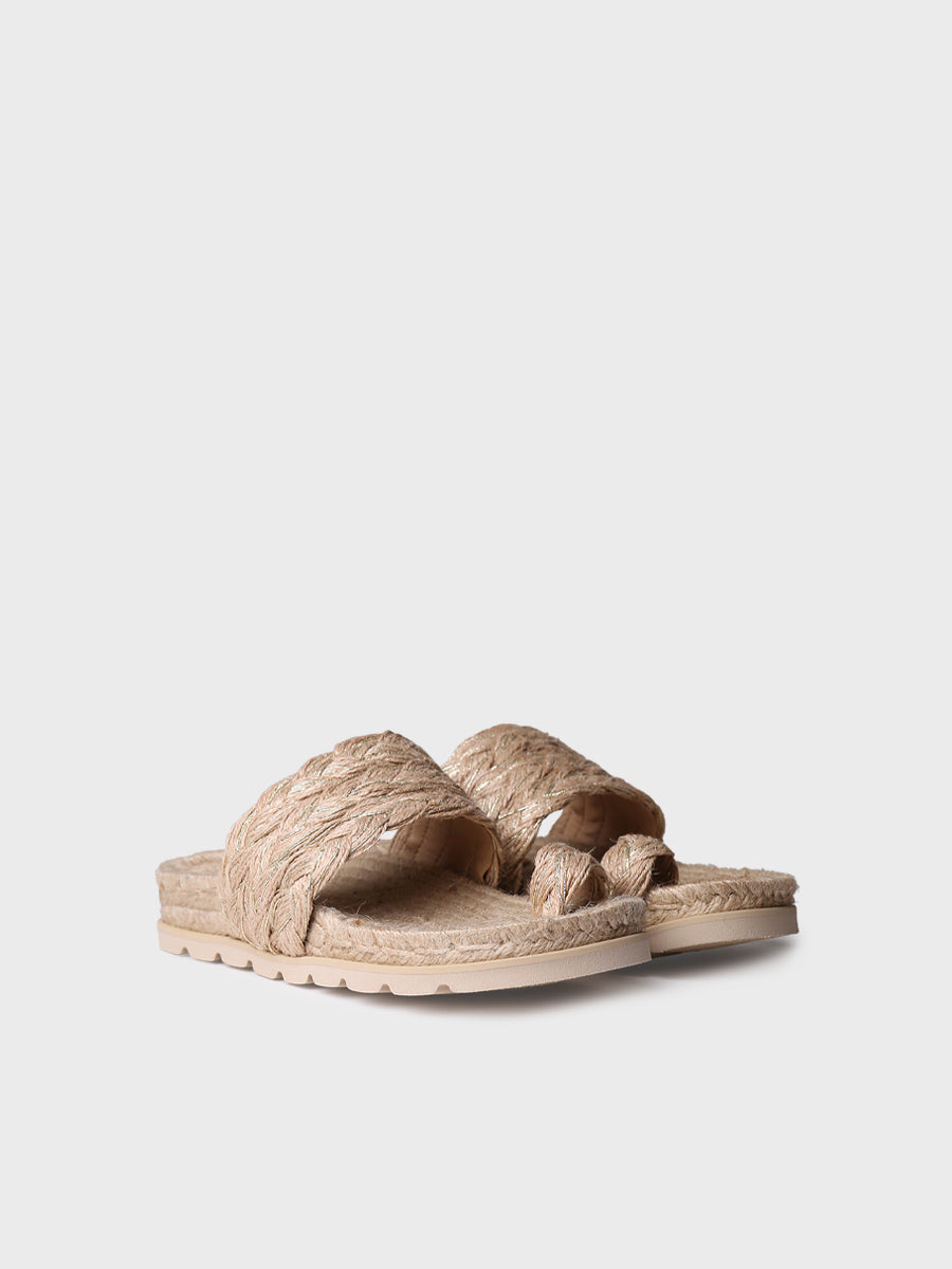 Sandalias mujer - Sandalia plana de mujer en yute - Toni Pons