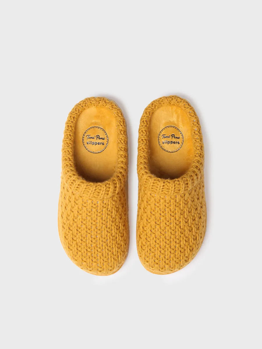 zapatillas de casa mujer - Slippers para mujer en tejido trenzado en Gris | DOMI-SR - Toni Pons