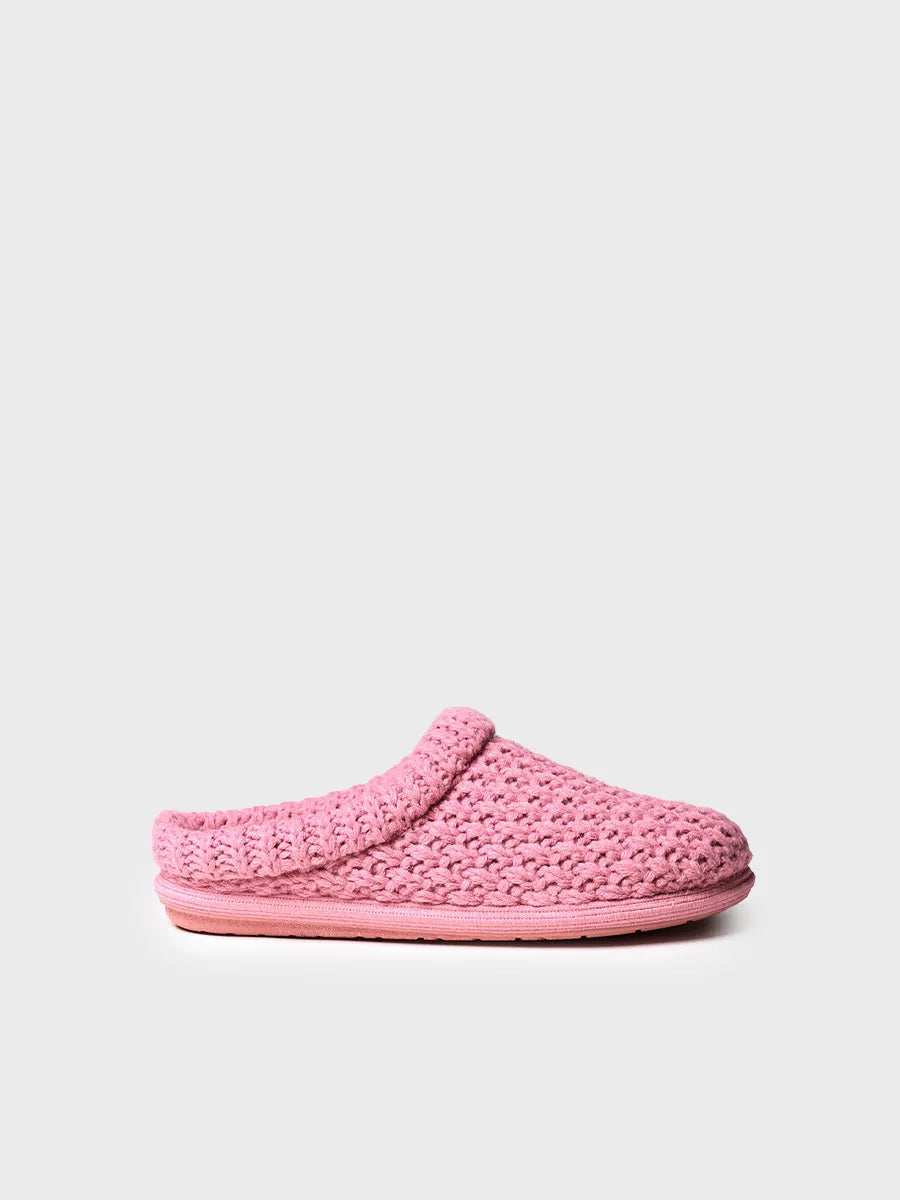 zapatillas de casa mujer - Slippers para mujer en tejido trenzado en Gris | DOMI-SR - Toni Pons