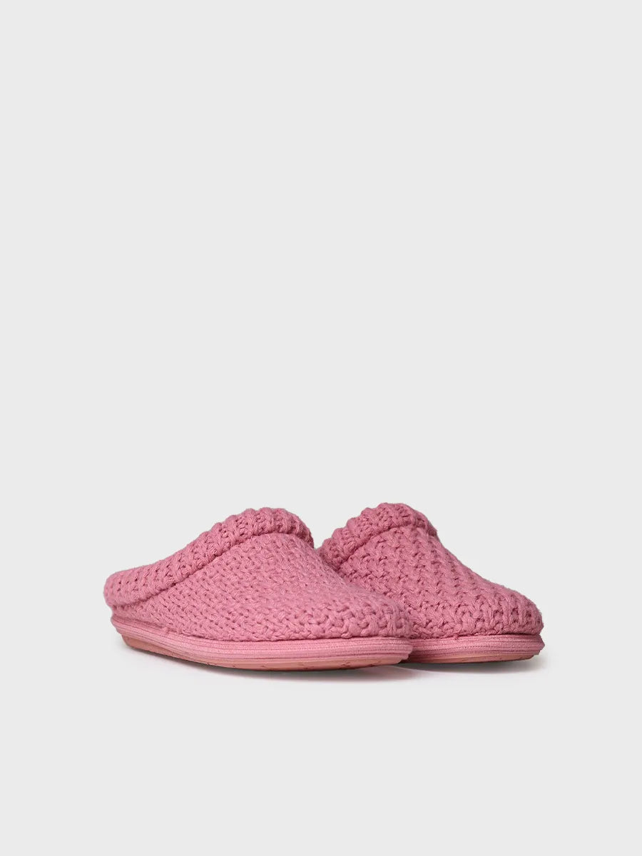 zapatillas de casa mujer - Slippers para mujer en tejido trenzado en Gris | DOMI-SR - Toni Pons