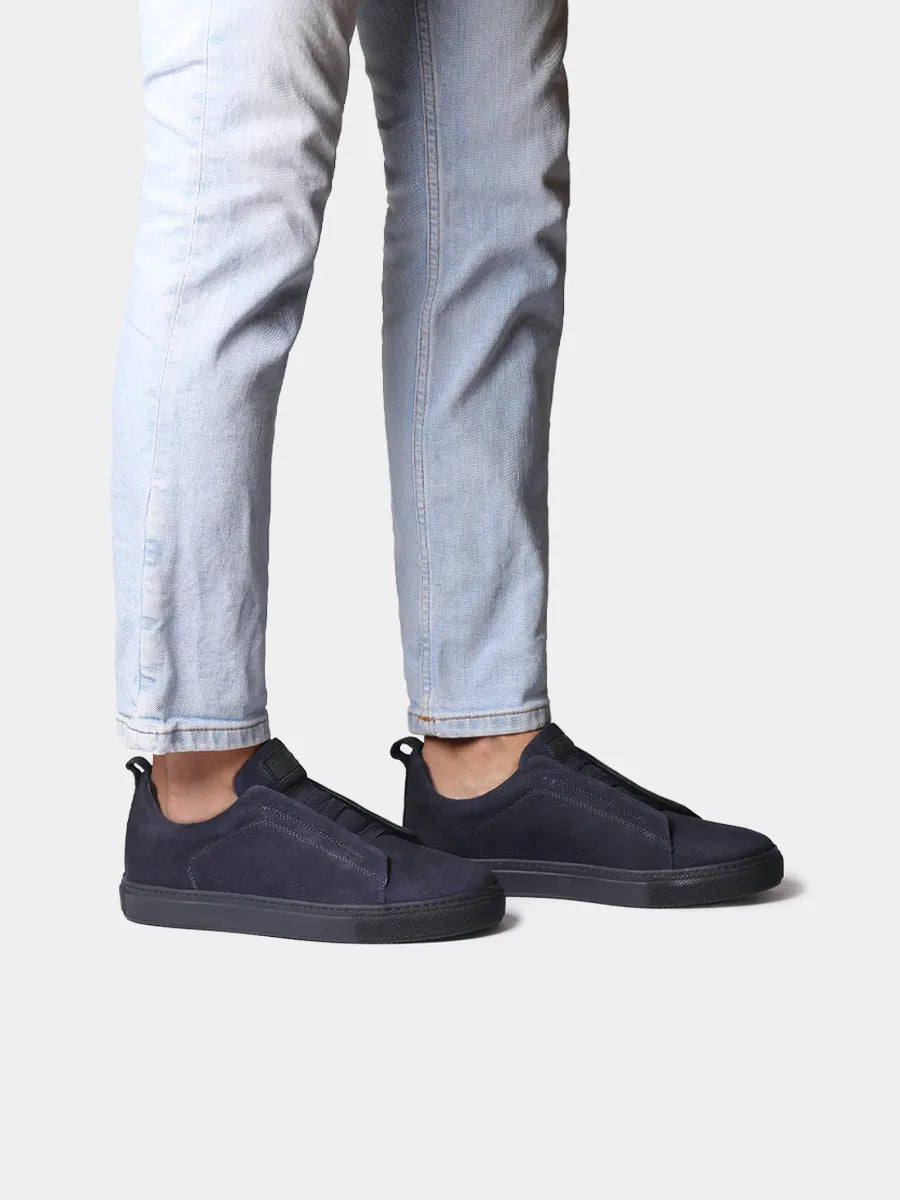 Zapatos con cordones hombre - Deportivas con cordones elásticos en nobuk para hombre | DORCA  - Toni Pons