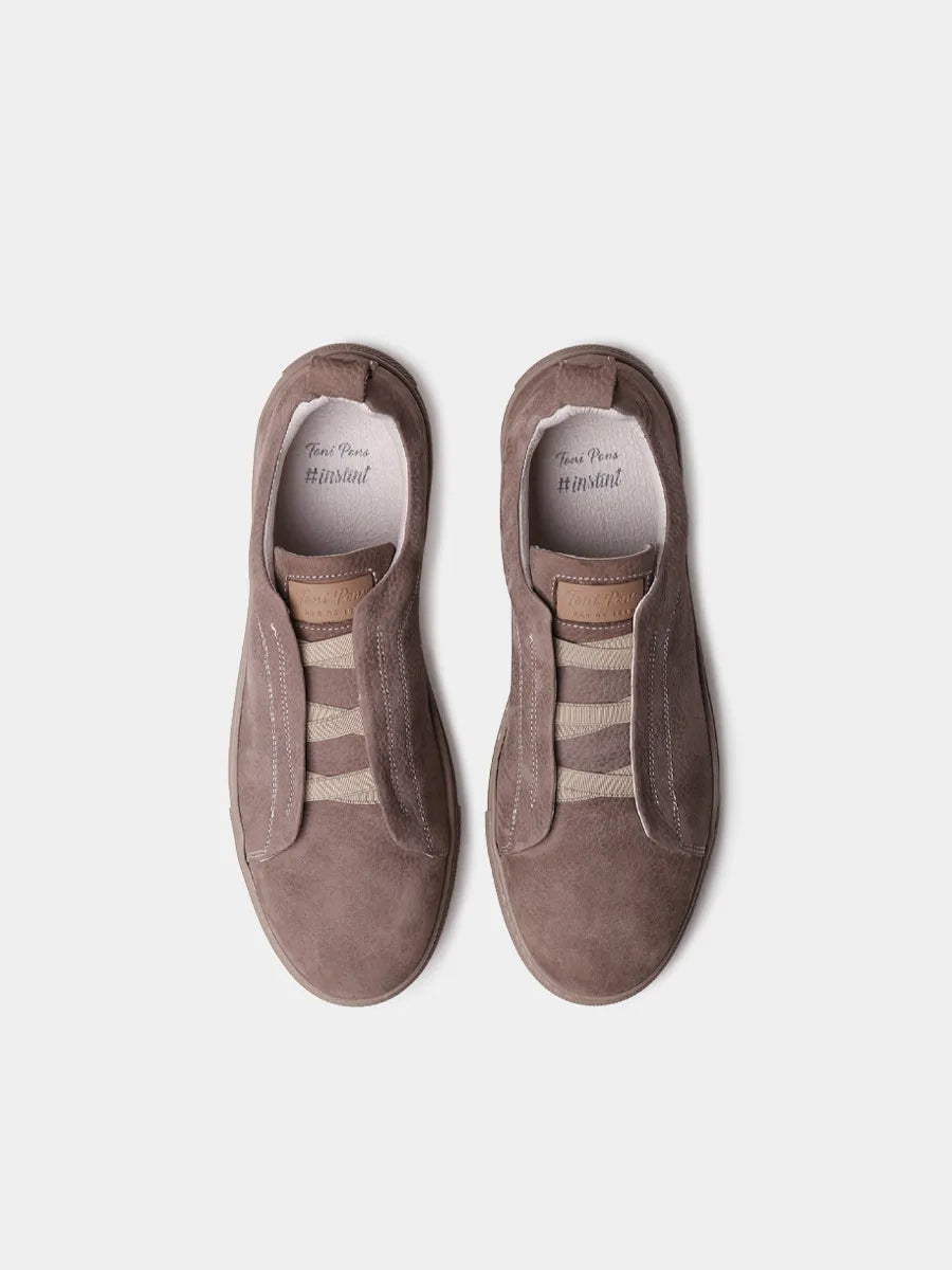 Zapatos con cordones hombre - Deportivas con cordones elásticos en nobuk para hombre | DORCA  - Toni Pons