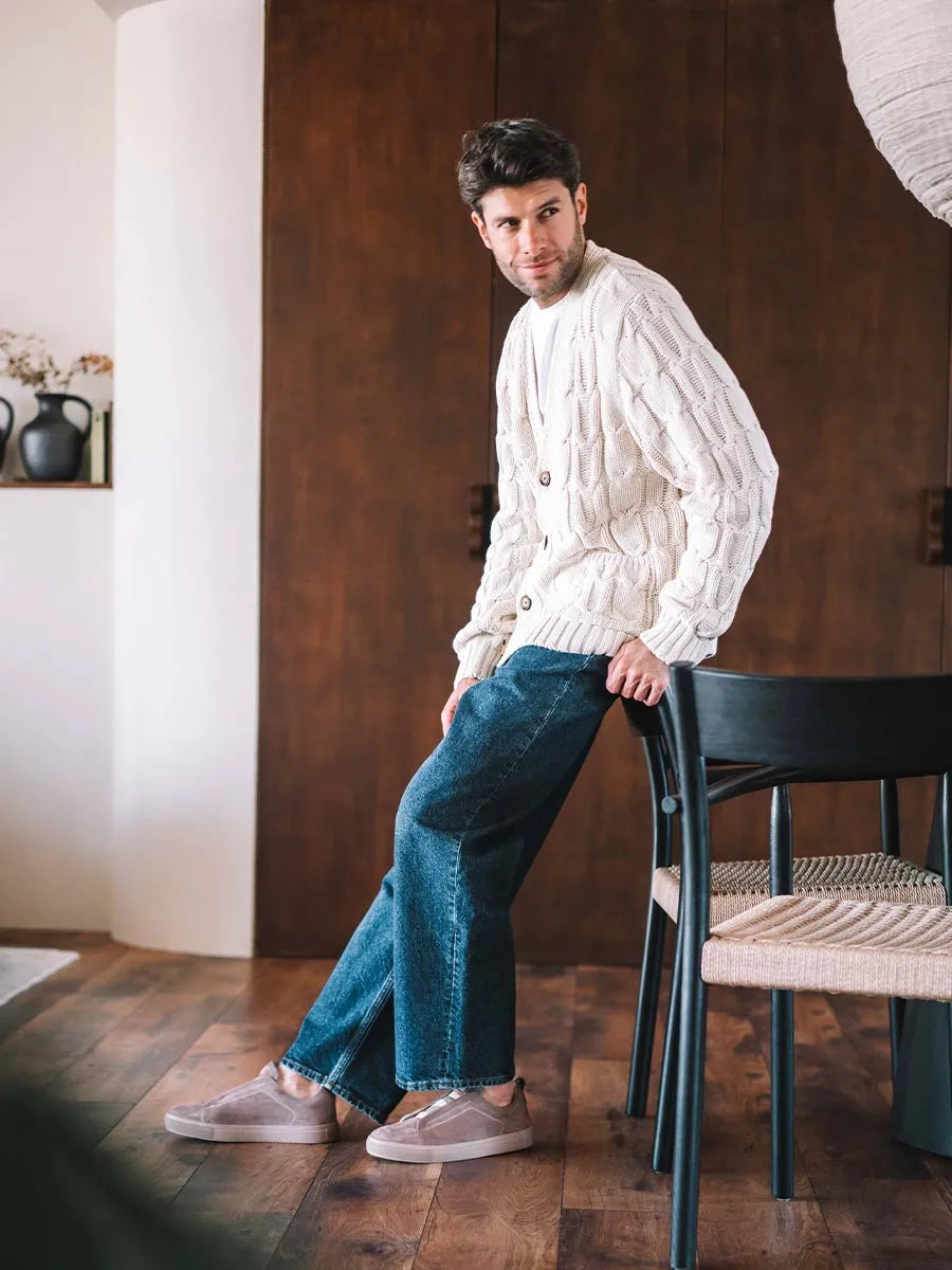 Zapatos con cordones hombre - Deportivas con cordones elásticos en nobuk para hombre | DORCA  - Toni Pons