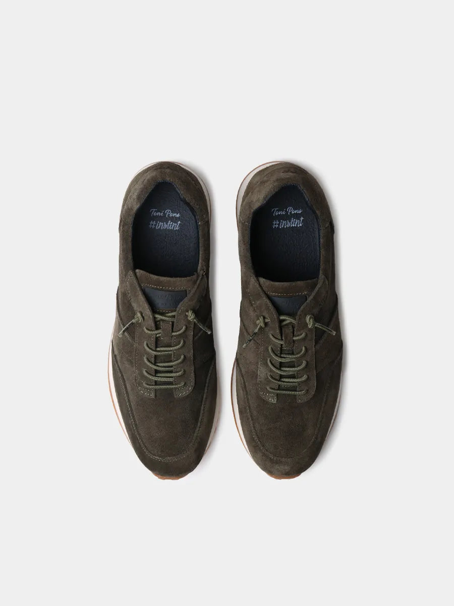 Zapatos con cordones hombre - Deportivas con cordones elásticos en serraje para hombre | DORIAN - Toni Pons