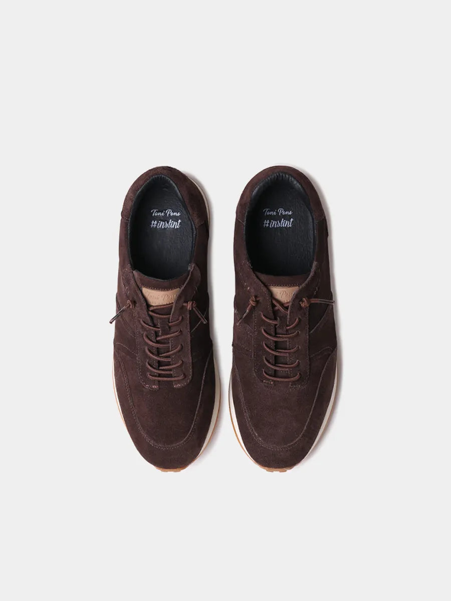 Zapatos con cordones hombre - Deportivas con cordones elásticos en serraje para hombre | DORIAN - Toni Pons