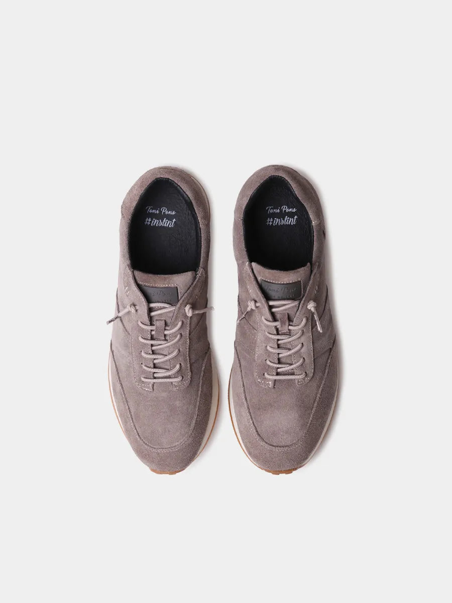 Zapatos con cordones hombre - Deportivas con cordones elásticos en serraje para hombre | DORIAN - Toni Pons