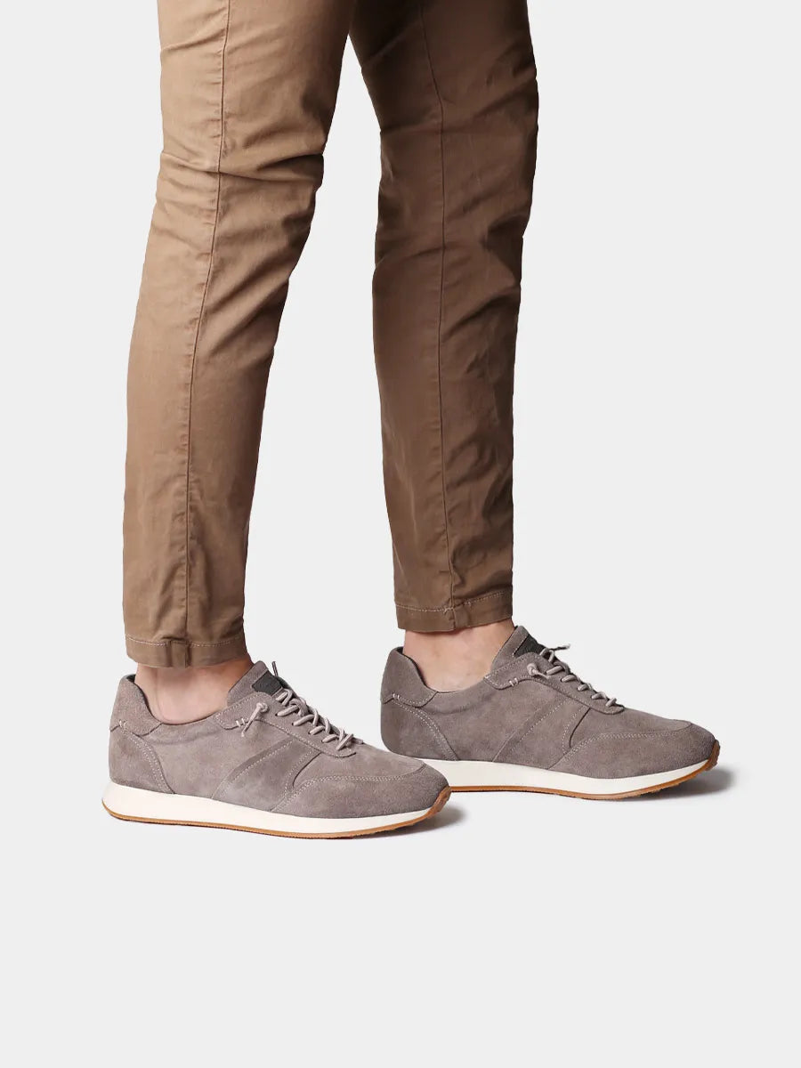Zapatos con cordones hombre - Deportivas con cordones elásticos en serraje para hombre | DORIAN - Toni Pons