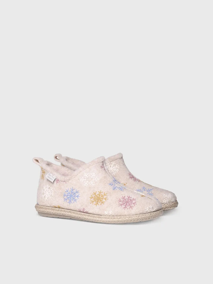 zapatillas de casa mujer - Slipper abotinada para mujer en fieltro | DUNA-CP - Toni Pons