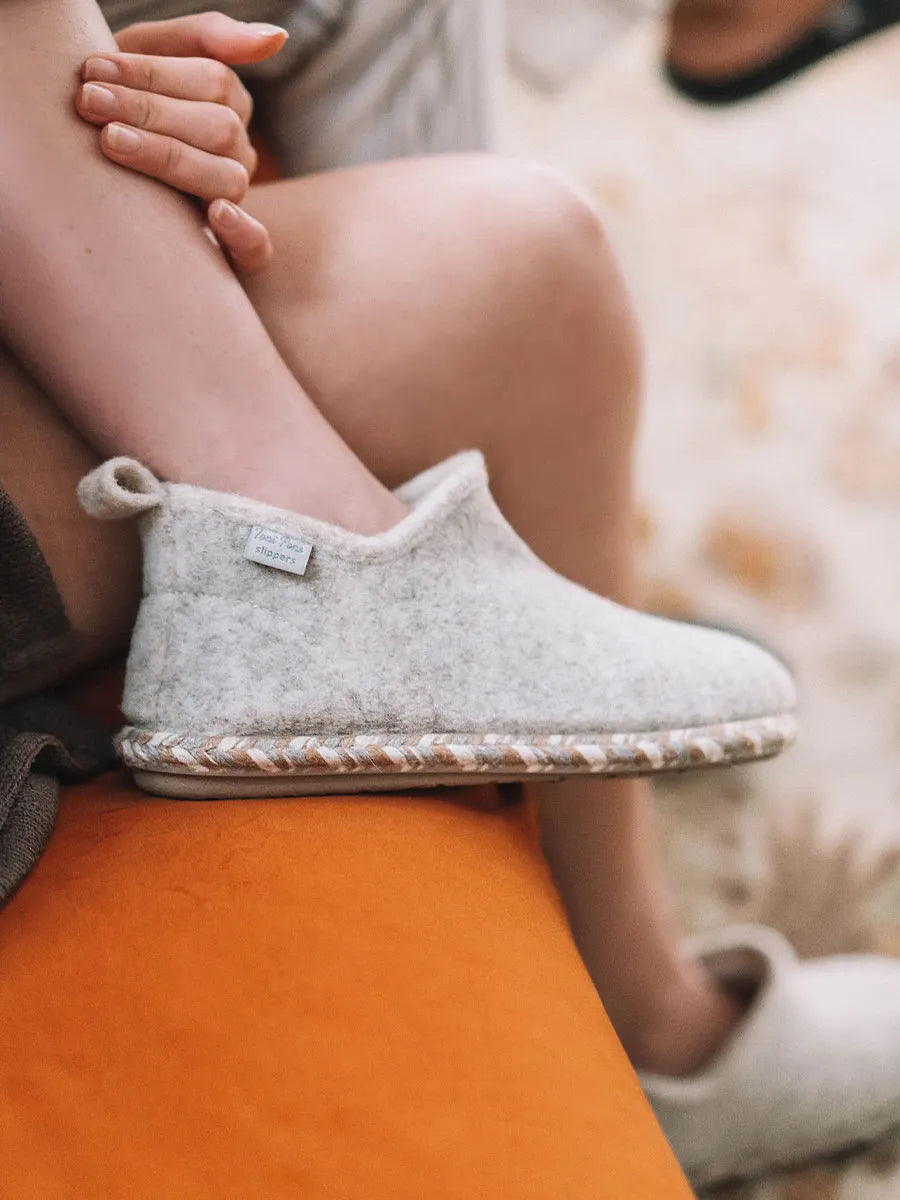 zapatillas de casa mujer - Slipper abotinada para mujer en fieltro | DUNA-FP - Toni Pons
