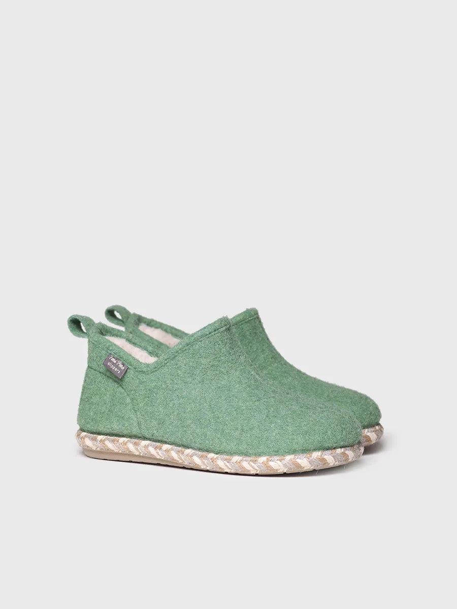 zapatillas de casa mujer - Slipper abotinada para mujer en fieltro | DUNA-FP - Toni Pons
