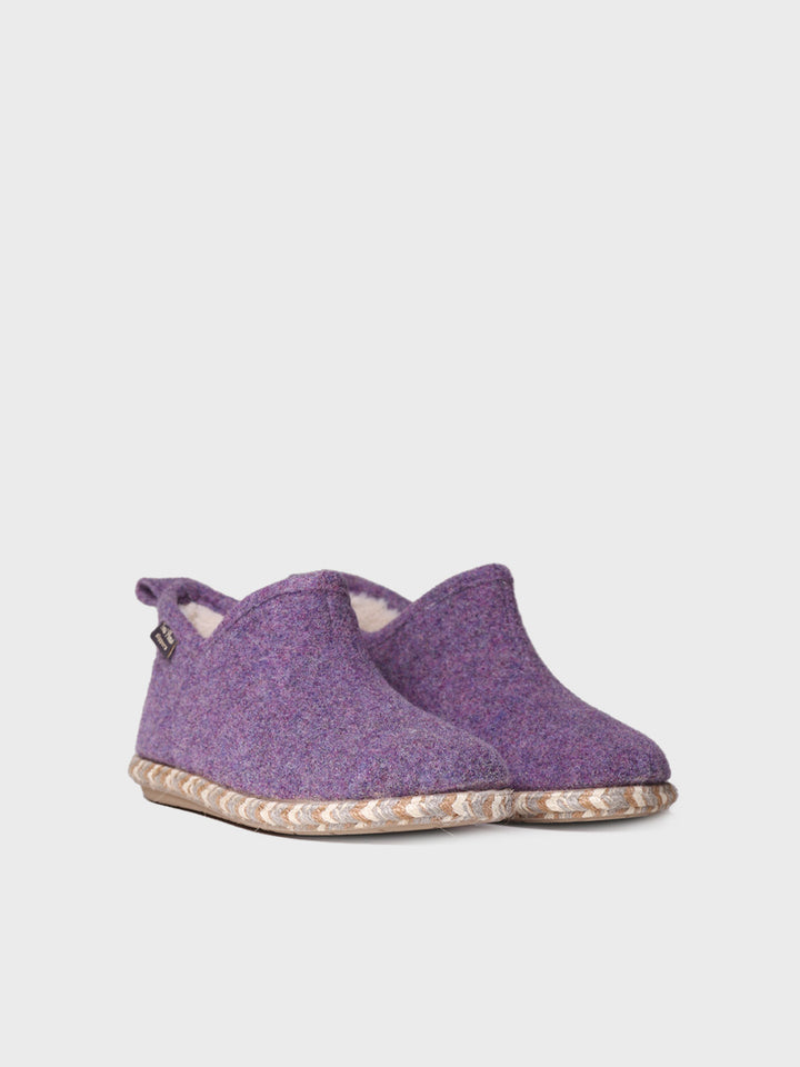 zapatillas de casa mujer - Slipper abotinada para mujer en fieltro | DUNA-FP - Toni Pons