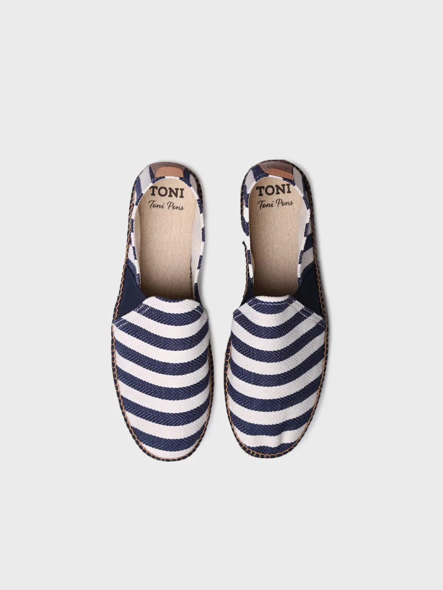 alpargatas hombre - Alpargata para hombre en tejido rayado | DUSTIN  - Toni Pons