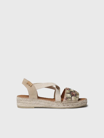 - Alpargatas de cuña baja de mujer en rafia multicolor | EIDER-FS - Toni Pons