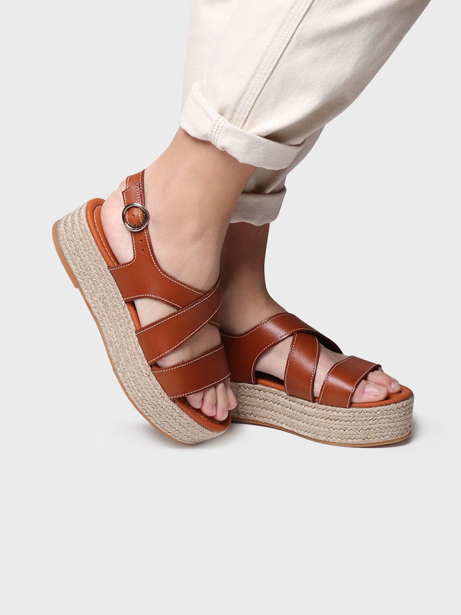 Sandalias mujer - Sandalia de plataforma de tiras  - Toni Pons