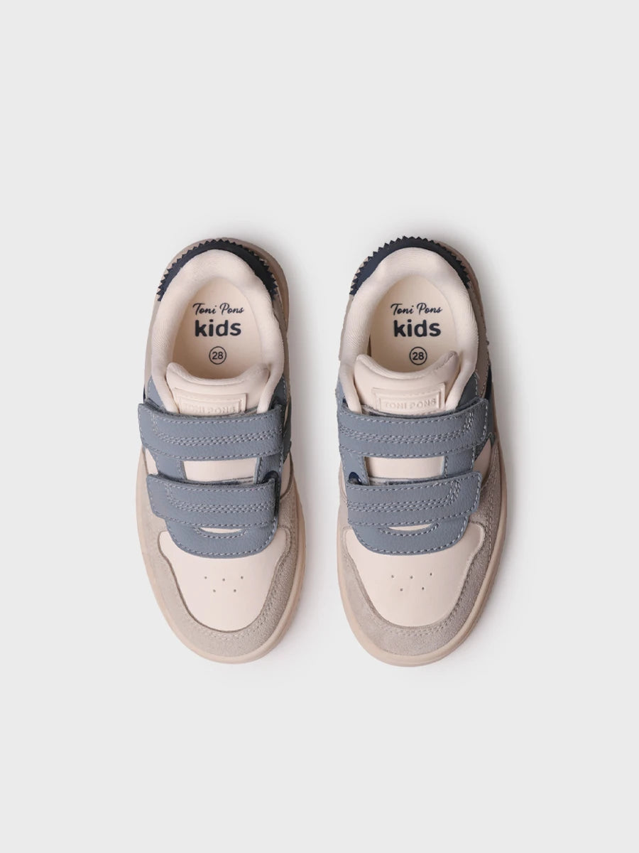Zapatos infantiles - Zapatilla deportiva infantil en piel con velcro | ENZA - Toni Pons
