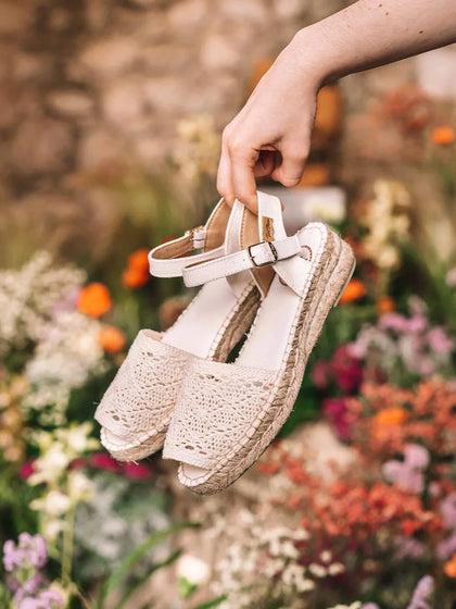 alpargatas mujer - Sandalia de macramé tipo abarca | EULALIA - Toni Pons