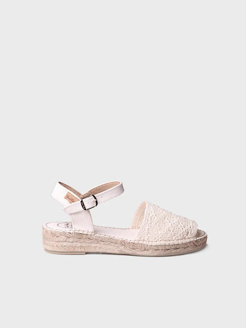 alpargatas mujer - Sandalia de macramé tipo abarca | EULALIA  - Toni Pons