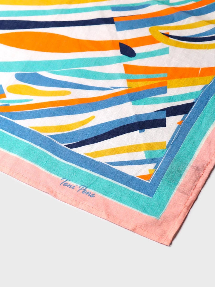 - Fular de algodón estampado multicolor | FABIOLA - Toni Pons