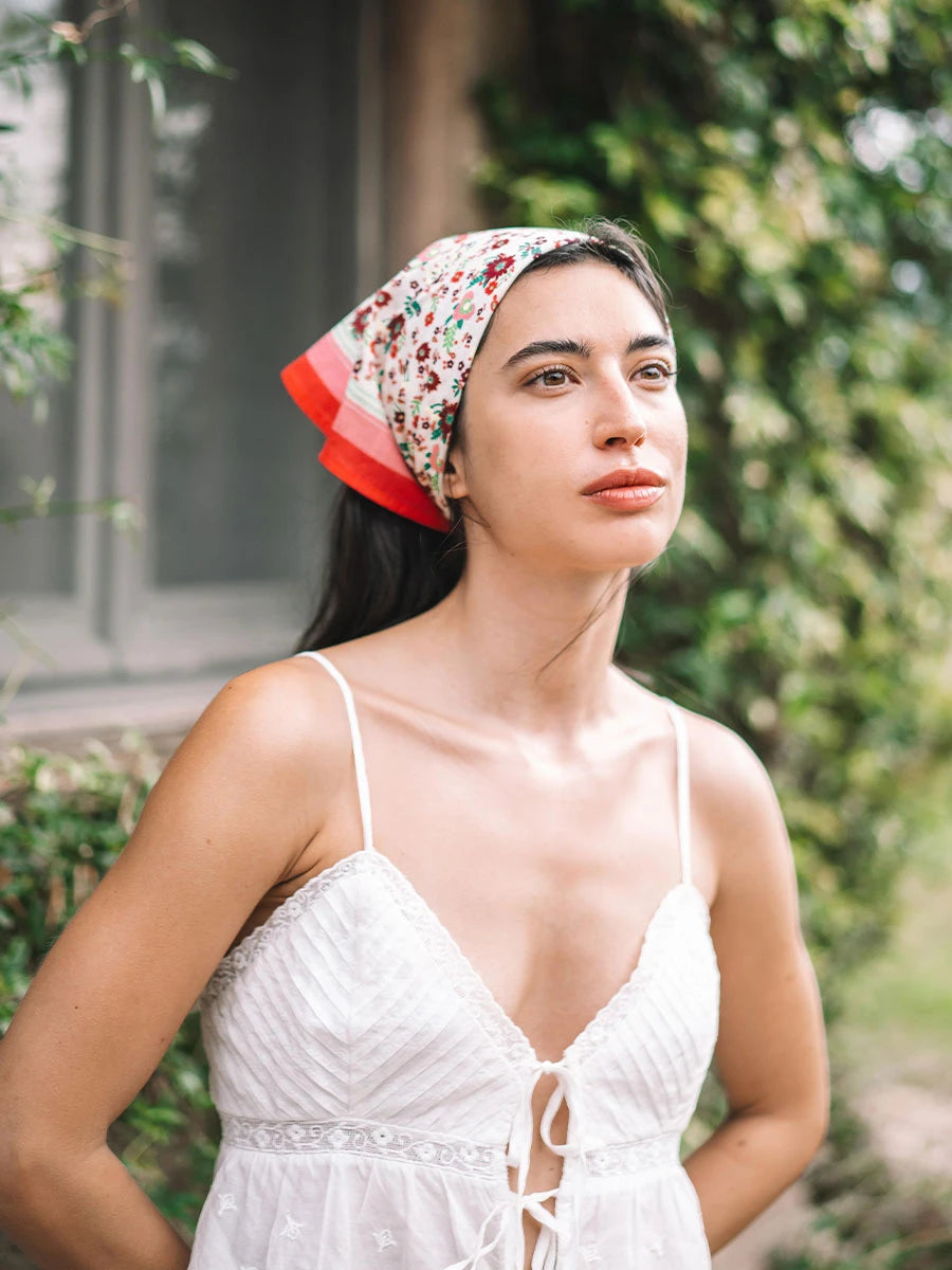 - Fular de algodón estampado multicolor | FABIOLA - Toni Pons