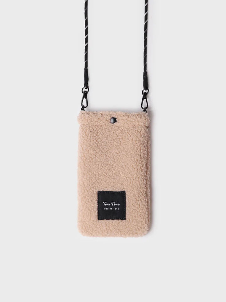 Complementos - Bolso para el móvil en material tipo borrego | GABIN - Toni Pons