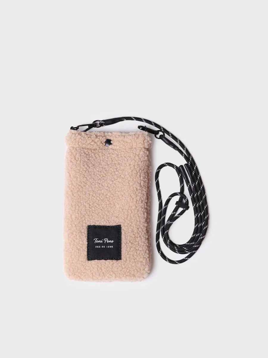 Complementos - Bolso para el móvil en material tipo borrego | GABIN - Toni Pons