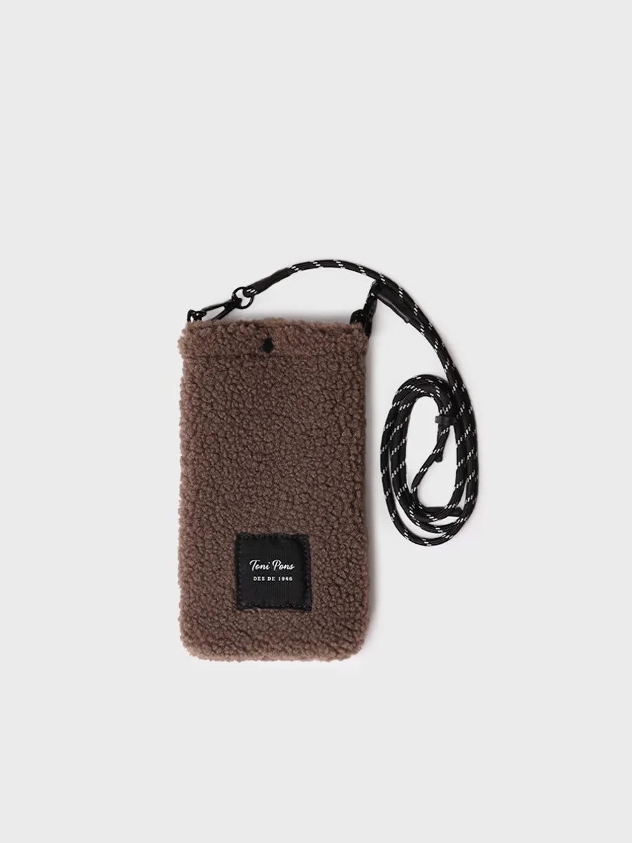 Complementos - Bolso para el móvil en material tipo borrego | GABIN - Toni Pons