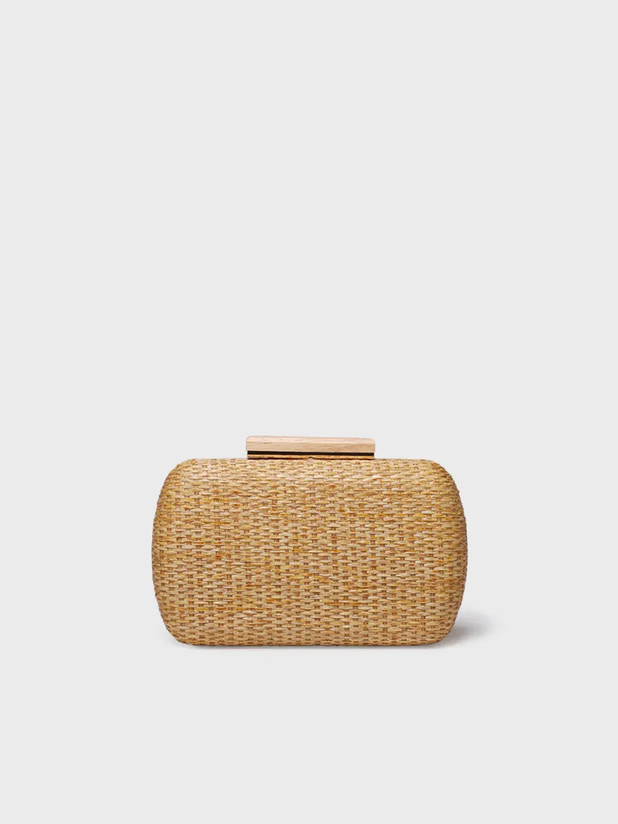 Complementos - Clutch de mujer en rafia con forro de satén | GAITA - Toni Pons