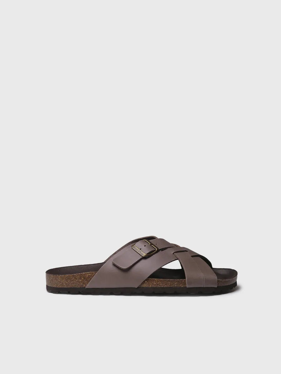 - Sandalias de hombre de piel con tiras cruzadas | GALATSI-PE - Toni Pons