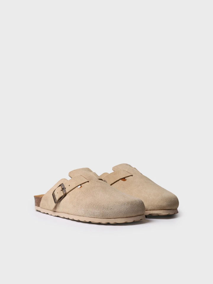 - Zueco de mujer en serraje con hebilla | GEMINA-QT - Toni Pons