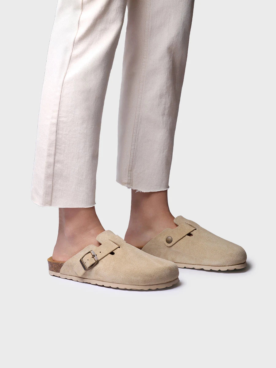 - Zueco de mujer en serraje con hebilla | GEMINA-QT - Toni Pons