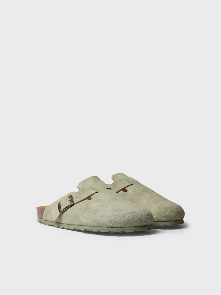 - Zueco de mujer en serraje con hebilla | GEMINA-QT - Toni Pons