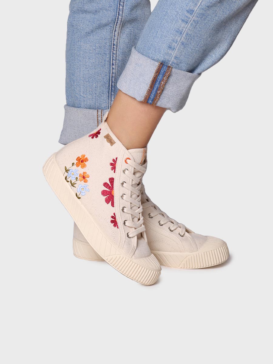 Zapatillas mujer - Zapatillas altas de mujer en tejido reciclado - Toni Pons