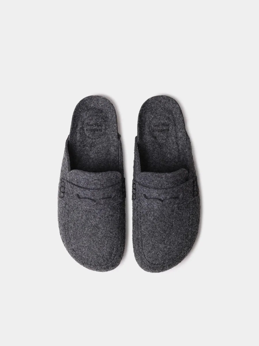 Slippers tipo zueco de fieltro para hombre | GENIS
