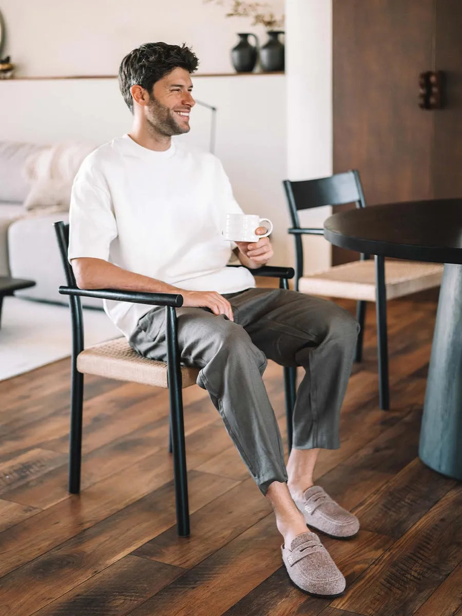 Slippers tipo zueco de fieltro para hombre | GENIS