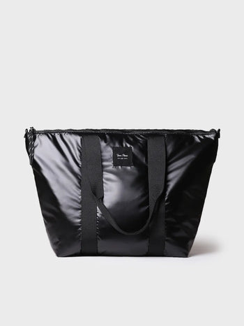 Complementos - Bolso para mujer en material acolchado negro brillante | GINNY - Toni Pons