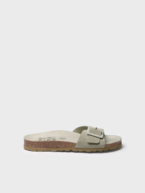 sandalias mujer - Sandalia BIO de mujer con hebilla y suela de corcho | GLIDE-QT  - Toni Pons