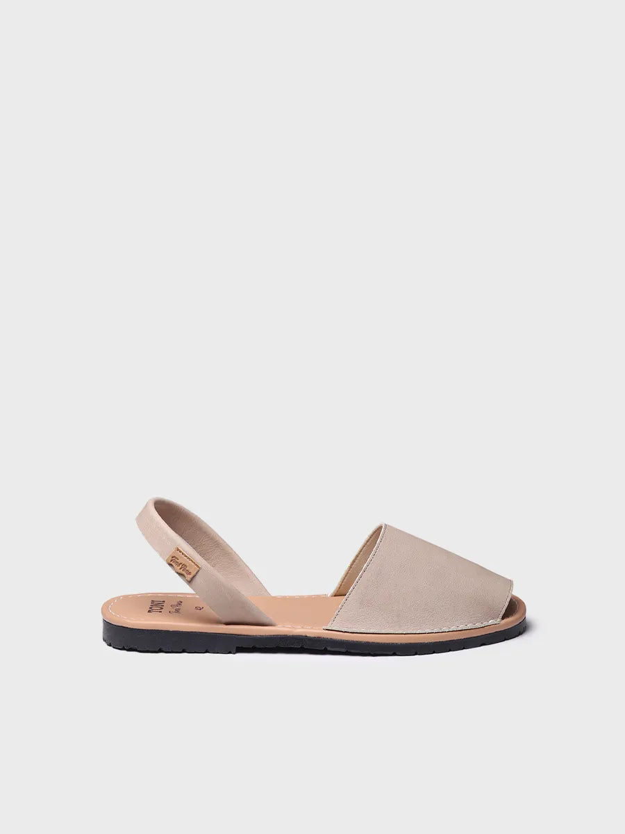 zapatillas hombre - Sandalia de hombre con tiras cruzadas en color taupé | GRAU-P - Toni Pons