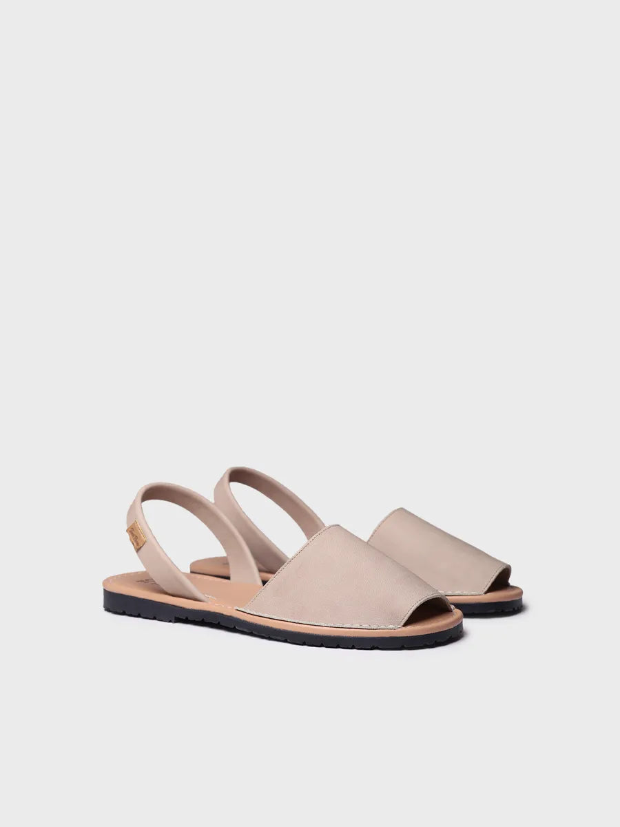 zapatillas hombre - Sandalia de hombre con tiras cruzadas en color taupé | GRAU-P - Toni Pons