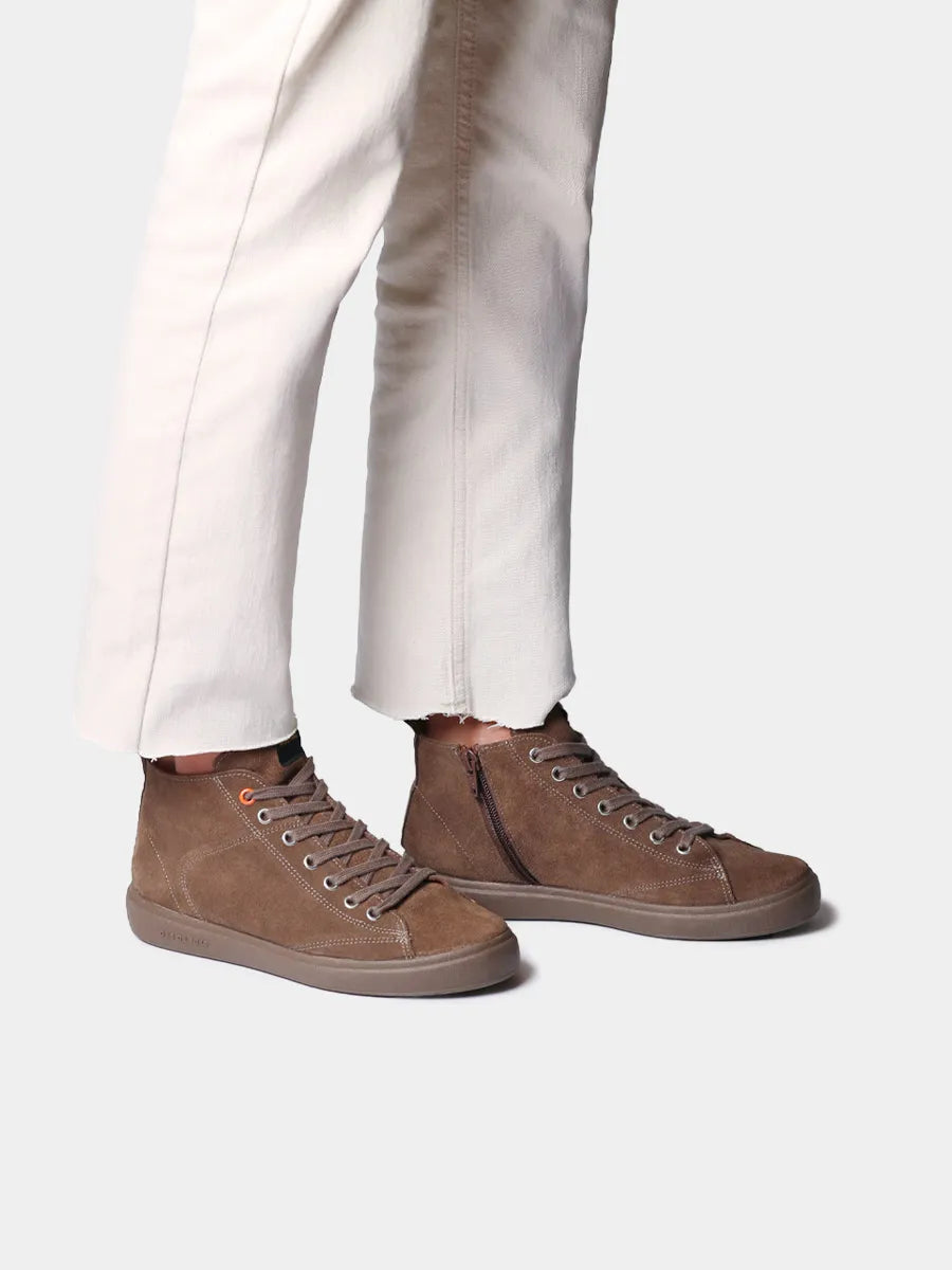 Botines mujer - Botín en serraje con cordones para mujer | GUALBA - Toni Pons